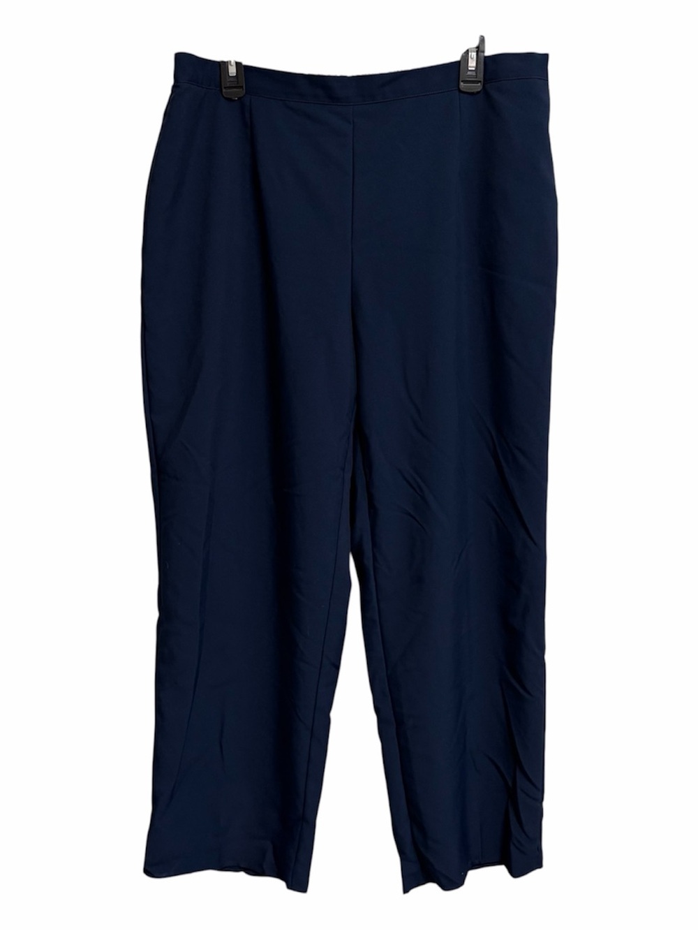 Alfred Dunner Navy Straight-Leg Dress Pants
